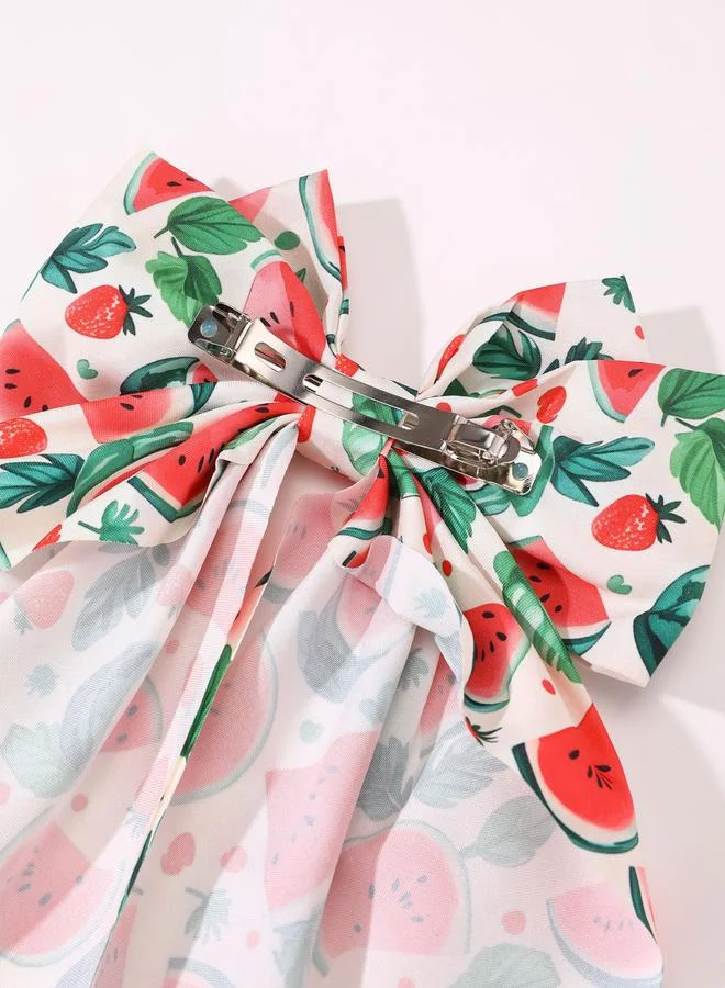 Take Two Red Watermelon Bow Hair Clip