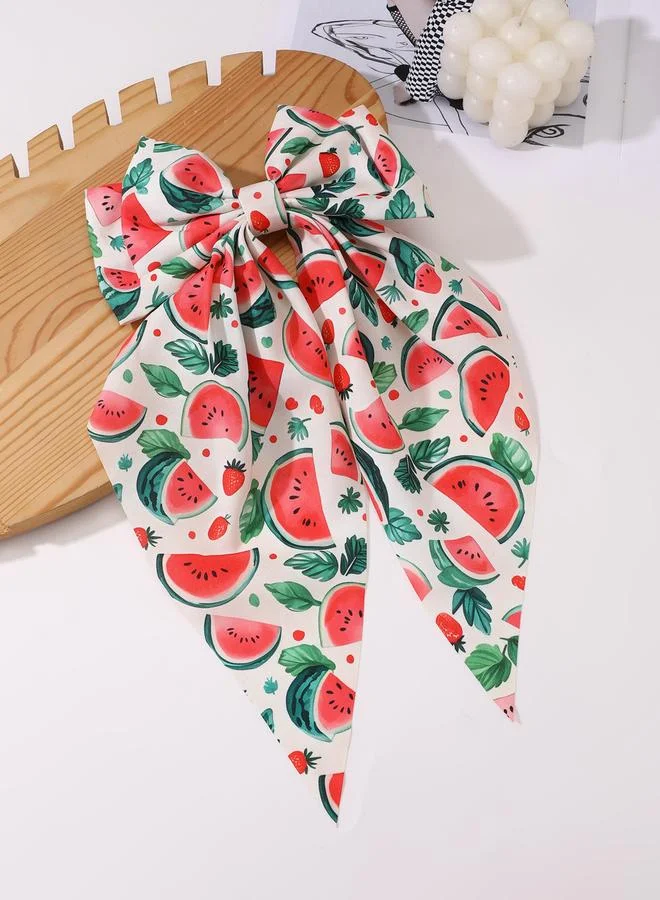 Take Two Red Watermelon Bow Hair Clip