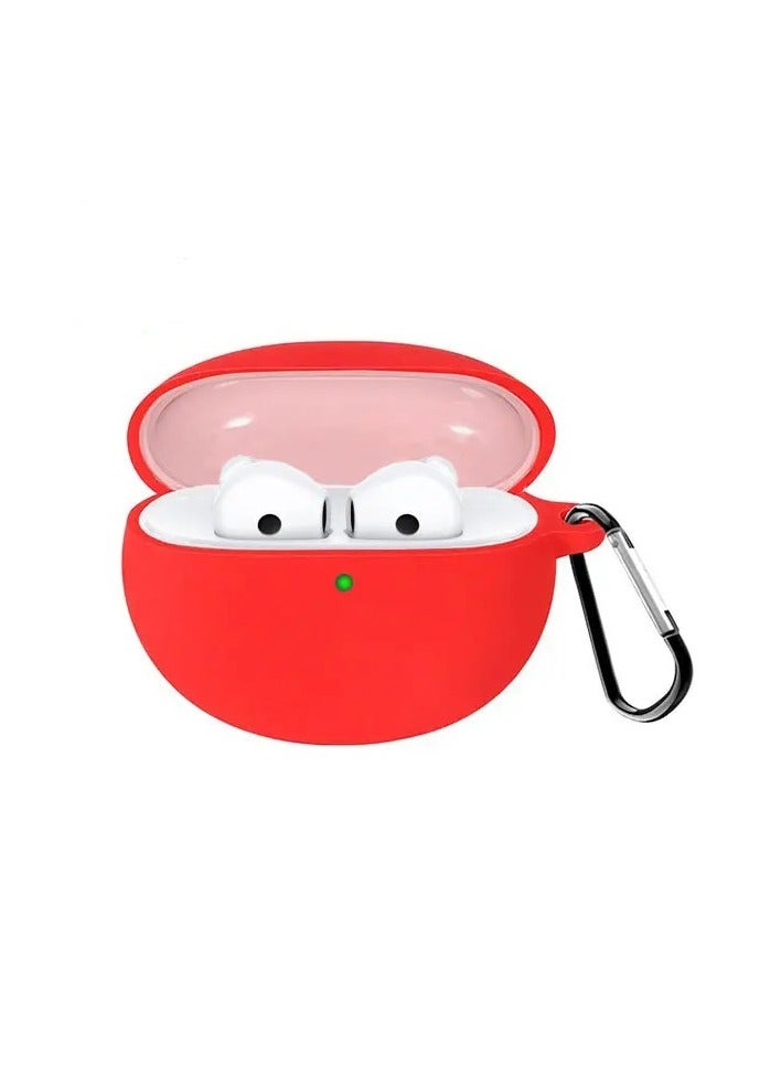 حافظة من السيليكون ELMO3EZZ ممن لهم Enco Air 2 Pro، غطاء حافظة ممن لهم Enco Air 2 Pro، نحيف للغاية، حافظة حماية ممن لهم Enco Air 2 Pro (أحمر)