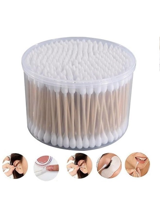 Large cotton swabs - Dana natural bamboo - 300 sticks for daily cleaning - Image 1