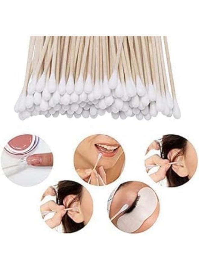 Large cotton swabs - Dana natural bamboo - 300 sticks for daily cleaning - Image 5