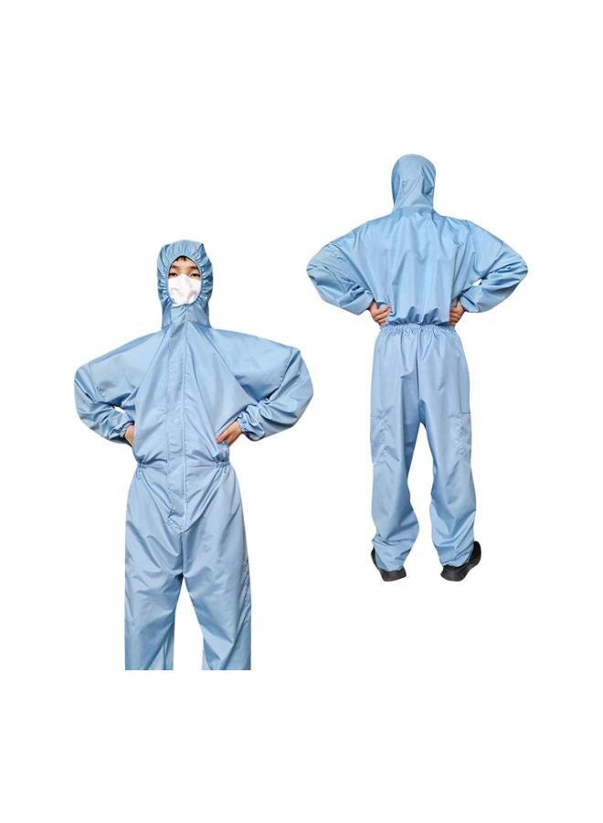 klarako 2PCS Reusable Protective Overall with Long Sleeves Zip Closure Safety Clothing Outdoor Indoor Wearing Size XL (Blue) - Image 5