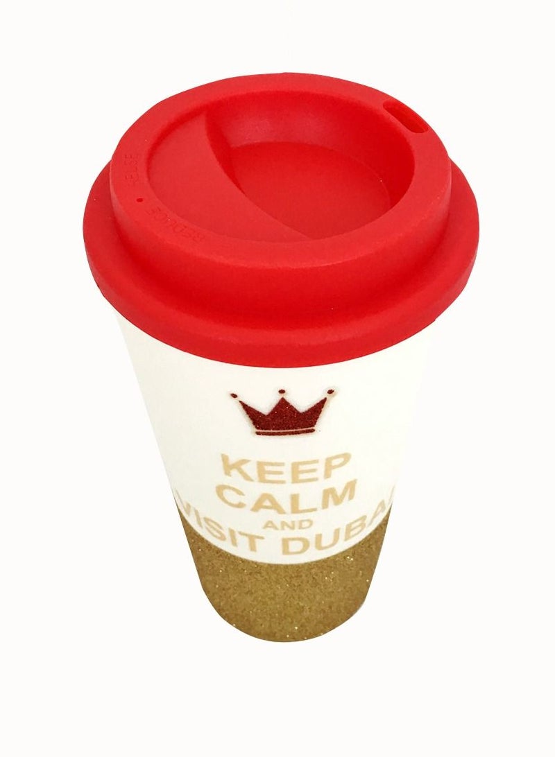 سلة كوب بتصميم مميز مستوحى من (دبي) بفصوص لامعة وقلتر 16 اونصه - Image 2