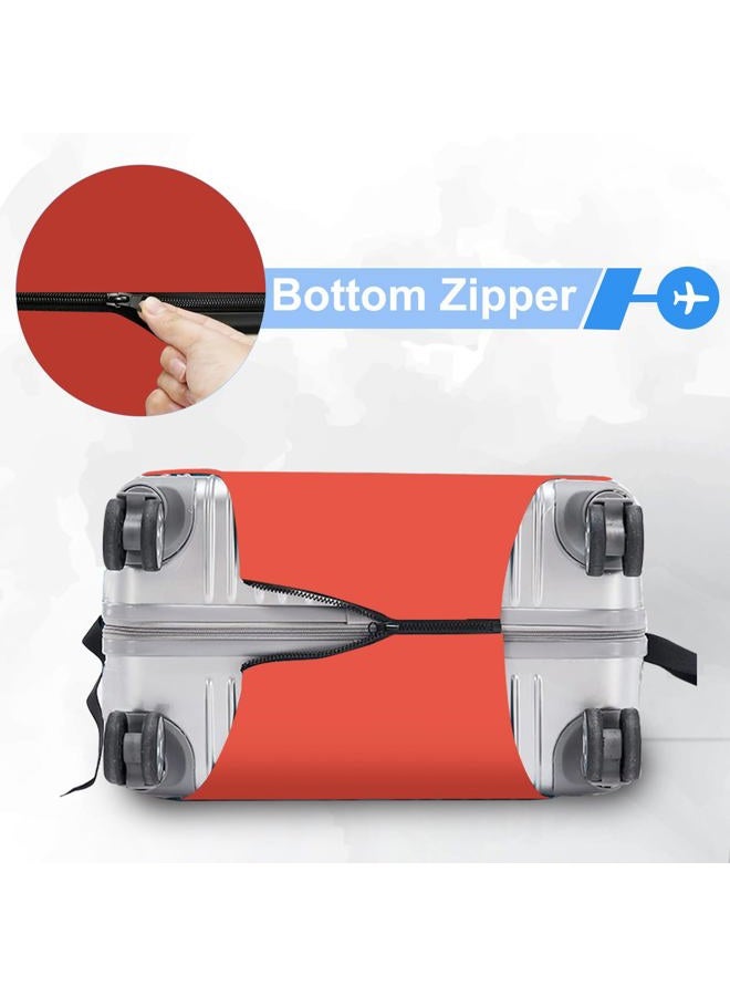 ANNA QUEEN Funny Travel Luggage Cover Suitcase Protector Suitcase Cover Anti-Scratch,Stretchable Fit for 18-32Inch Luggage,Travel Bag Cover Washable, Red Don't touch me, L(fits 26-28Inch suitcase - Image 4