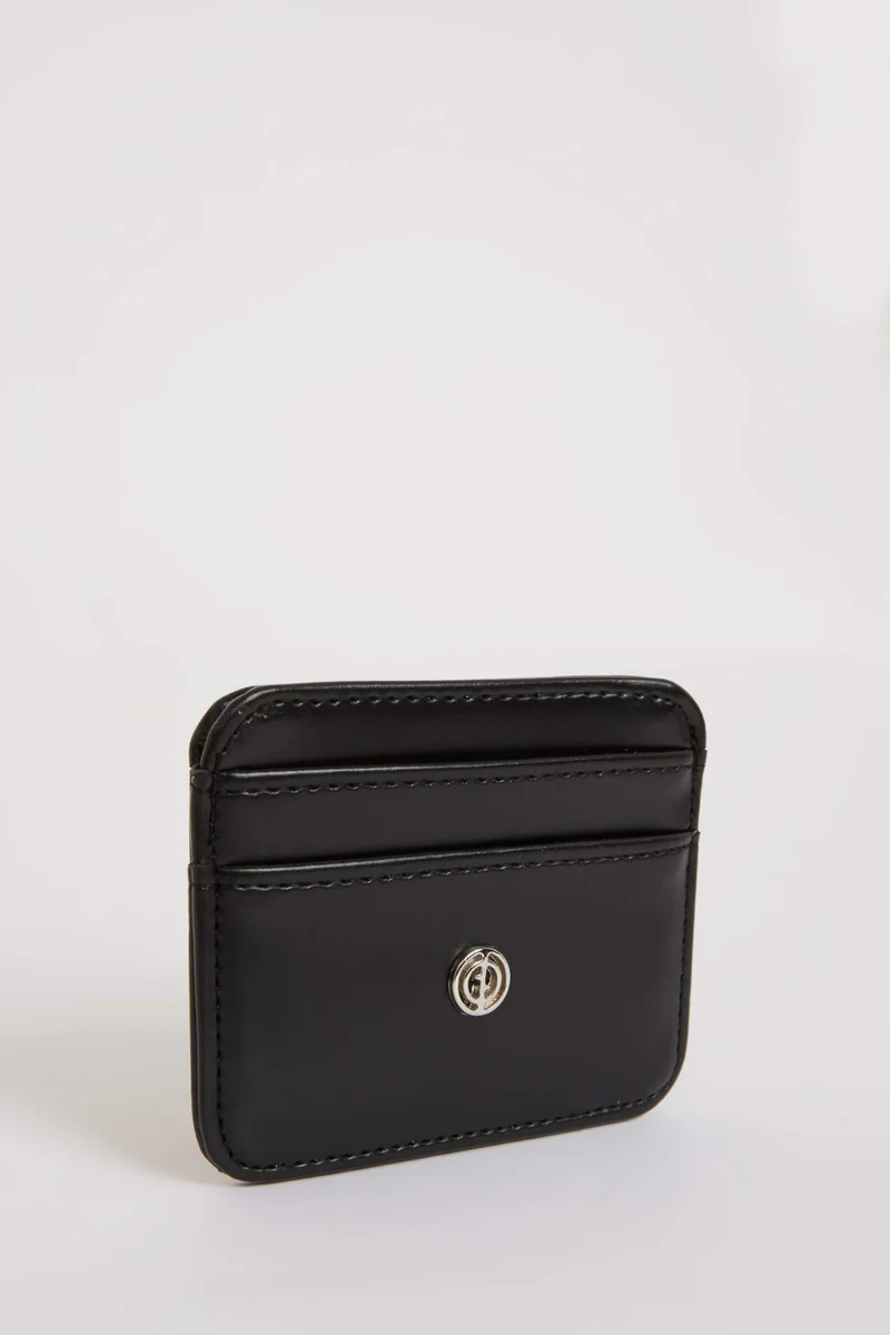 Defacto  Woman Faux Leather Business Card Wallet for Women | Best Price UAE