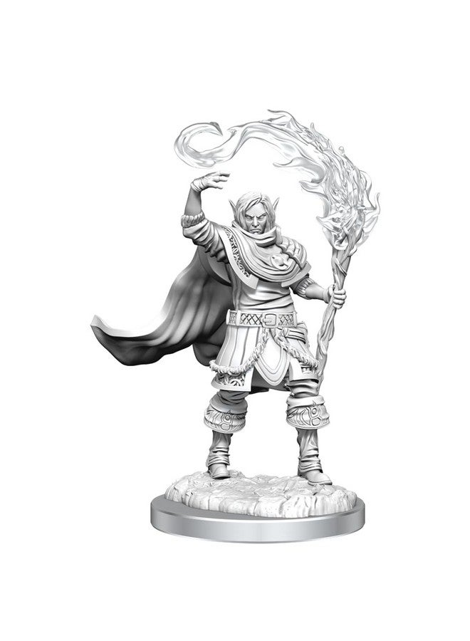 Dungeons & Dragons D&D: Nolzur's Marvelous Unpainted Minis: Elf Cleric Male WZK 90404 - Image 1