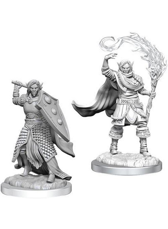 Dungeons & Dragons D&D: Nolzur's Marvelous Unpainted Minis: Elf Cleric Male WZK 90404 - Image 5