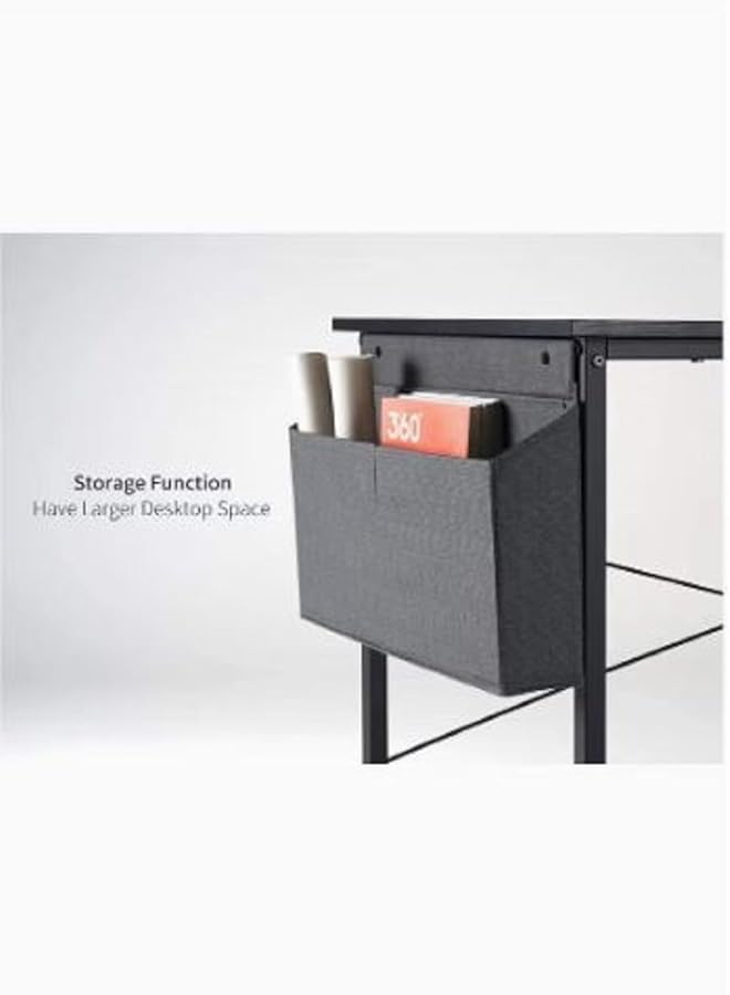 Computer Desk 80Cm Home Office Study Writing Table Modern Simple Laptop Table With Storage Bag 80X50Cm Black