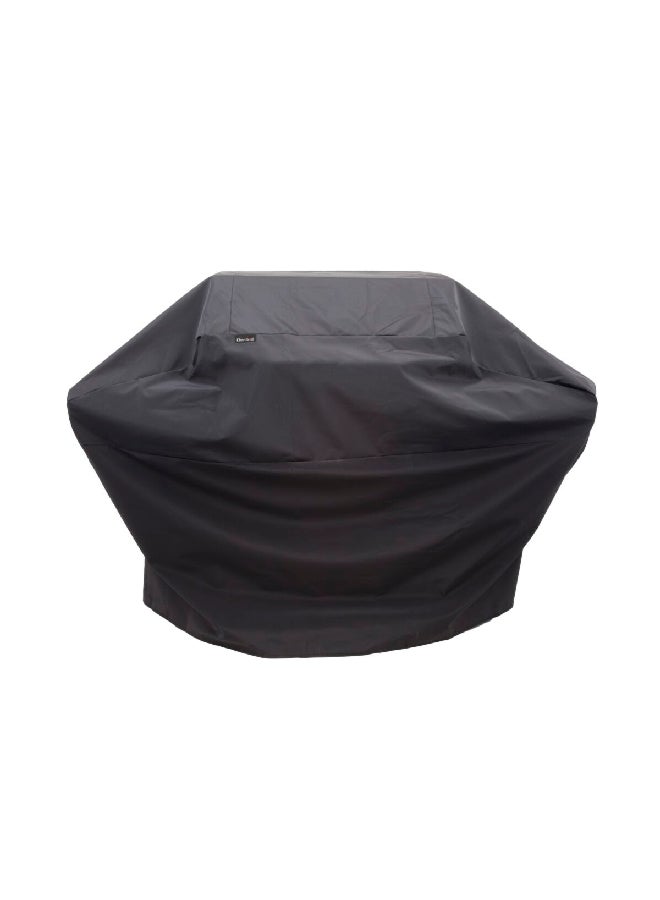 شاربرويل غطاء لشواية بجانب يتم إغلاقه بواسطة أحزمة، بلون أسود، بأبعاد 44 × 72 × 25 إنش 2655579P04 - Image 1