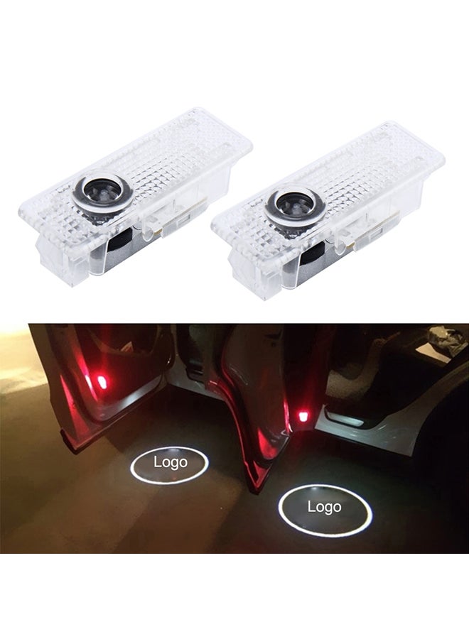 إسكدنيا مجموعة مصابيح ذكية مكونة من قطعتين لسيارات BMW X5 E70 تثبت على باب السيارة وتعكس شعار العلامة التجارية بنمط ثلاثي الأبعاد - Image 2