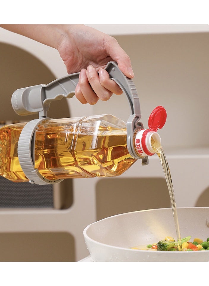 Red Plastic Bottle Handle – Ergonomic Pour Grip, Anti‑Collapse, Built‑in Opener, Universal Fit - Image 4