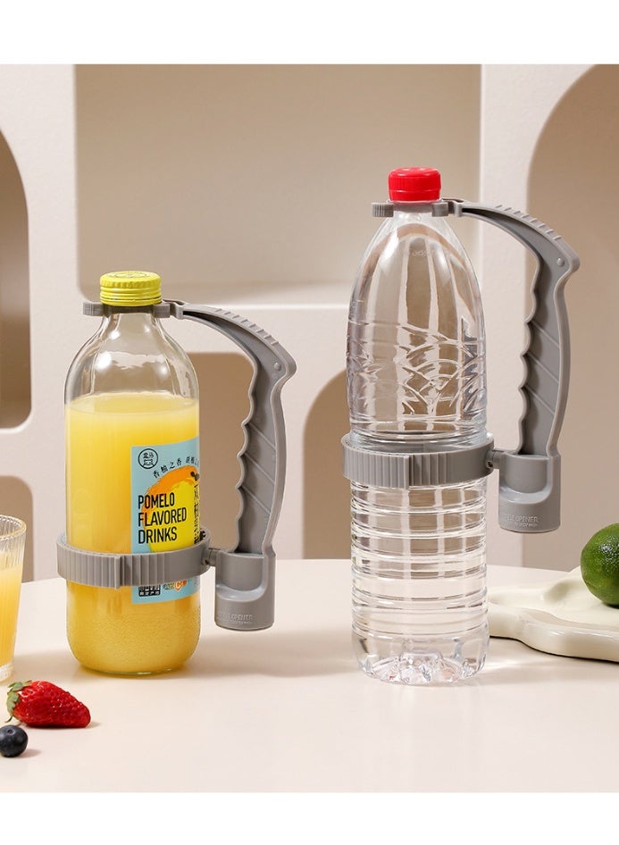 Red Plastic Bottle Handle – Ergonomic Pour Grip, Anti‑Collapse, Built‑in Opener, Universal Fit - Image 3