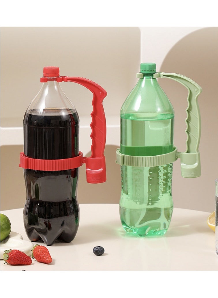 Red Plastic Bottle Handle – Ergonomic Pour Grip, Anti‑Collapse, Built‑in Opener, Universal Fit - Image 5