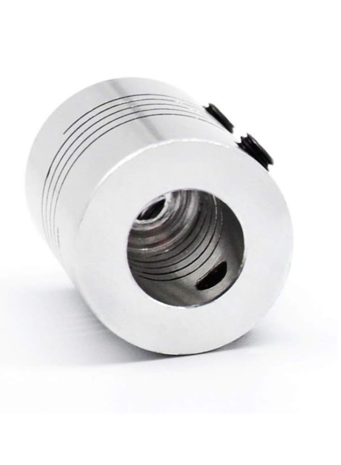 Yakumuz Flexible Couplings 5mm to 8mm (5pcs) Yakumuz Aluminum Alloy Joint Connector Compatible with NEMA 17 Stepper Motors, RepRap 3D Printer or CNC Machine, 3D Printer Accessories  - Image 4