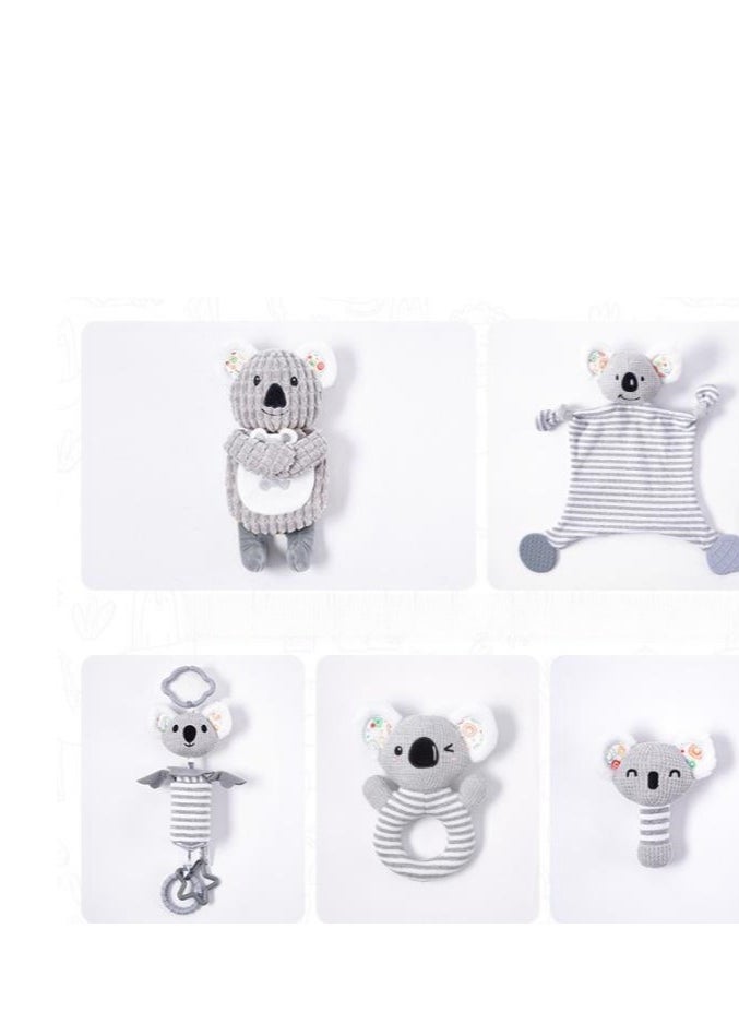 Jollybaby Baby Soothing Set - Newborn Gift Box Soothing Towel - Ringing Pendant Cloth Book Puzzle Toy  - Image 2