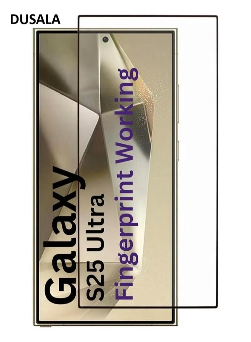 DUSALA Screen Protector for Samsung Galaxy S25 Ultra Tempered Glass Screen Protector Full Glue Edge to Edge 9H Hardness Anti Fingerprint Scratch Resistance Glass for Samsung Galaxy S25 Ultra - Image 1
