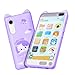 E teacher Kids Toy Smartphone 397 Touchscreen HD Dual Camera Kids Toys Phone with Music Player 2000mA Toddler Toy Learning Phone with Games Front Camera Pretend Play SmartphonePurple - Image 2