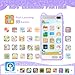 E teacher Kids Toy Smartphone 397 Touchscreen HD Dual Camera Kids Toys Phone with Music Player 2000mA Toddler Toy Learning Phone with Games Front Camera Pretend Play SmartphonePurple - Image 4