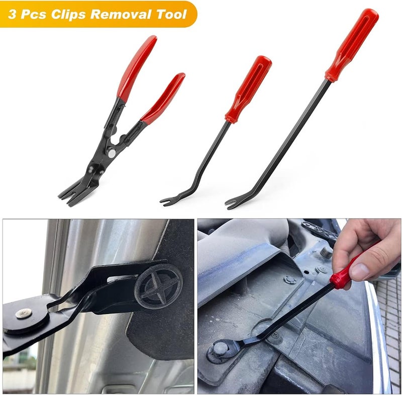 Nilight 19Pcs Auto Trim Removal Tool Set, Nylon Car Trim Panel Radio Audio Stereo Removal Tool Kit, Clip Plier Upholstery Remover Tool Set with Portable Storage Bag, 2 Years Warranty - Image 4