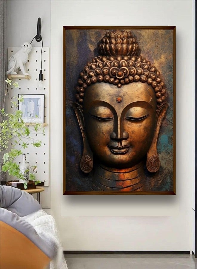 Artsense Premium Buddha canvas painting for wall decoration -20x30 inches (50x75 cm) (style 3) - Image 1