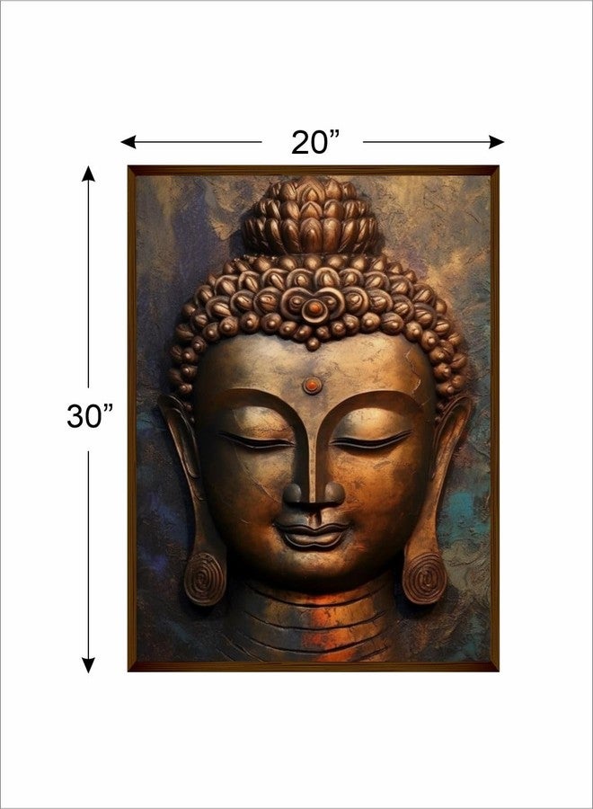 Artsense Premium Buddha canvas painting for wall decoration -20x30 inches (50x75 cm) (style 3) - Image 5