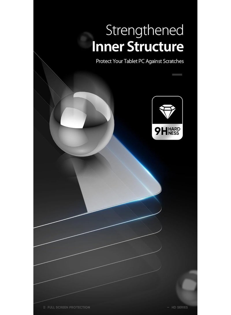 Techie حماية شاشة زجاجية مقساة HD لجهاز Realme Pad 10.4 بوصة 2021 - مضادة للانعكاس ومضادة للفقاعات بصلابة 9H وسمك 0.33 مم وحواف مدورة وسهولة في التركيب - Image 3