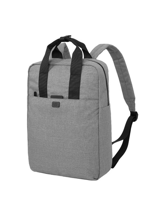 Lexon Backpack 14-Inch Laptop Bag For Men And Women, Water-Resistant Single Compartment Casual School Bag, Light Gray - Image 1