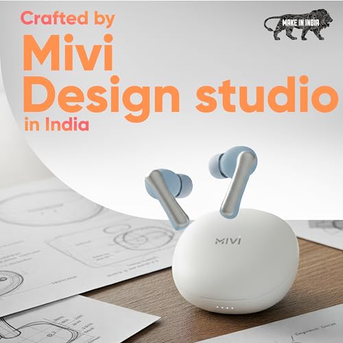 Mivi DuoPods Marathon Earbuds Wireless | Fast Charge | 70H Playtime | BT v5.3 | 13mm Drivers | Noise Cancellation | IPX4.0 TWS - Image 4
