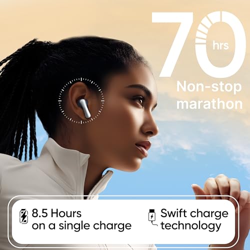 Mivi DuoPods Marathon Earbuds Wireless | Fast Charge | 70H Playtime | BT v5.3 | 13mm Drivers | Noise Cancellation | IPX4.0 TWS - Image 2