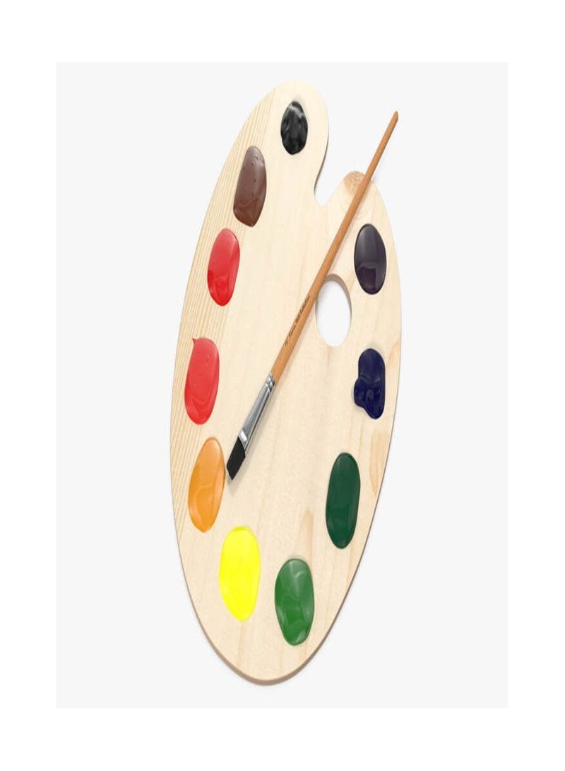 Smart Medium Wood Paint Pallet for acrylic oil watercolor painting - Image 2