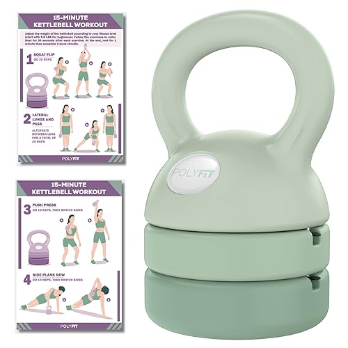 Polyfit Adjustable Kettlebell | 5 lb - 12 lb | Kettlebell Weights Set for Home Gym - Image 3