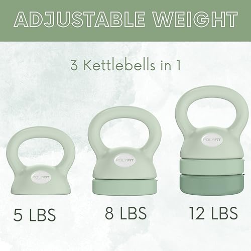 Polyfit Adjustable Kettlebell | 5 lb - 12 lb | Kettlebell Weights Set for Home Gym - Image 2