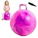 EVERICH TOY Hopper Ball for Kids 20In Ride On Bouncy Balls with Handle Purple Pink Clouds Girls Toys for Indoor Outdoor Active Play Toys Easter Basket Stuffers Girls Boys Gifts for 4 5 6 7 8 Yr Old - Image 2