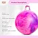 EVERICH TOY Hopper Ball for Kids 20In Ride On Bouncy Balls with Handle Purple Pink Clouds Girls Toys for Indoor Outdoor Active Play Toys Easter Basket Stuffers Girls Boys Gifts for 4 5 6 7 8 Yr Old - Image 4