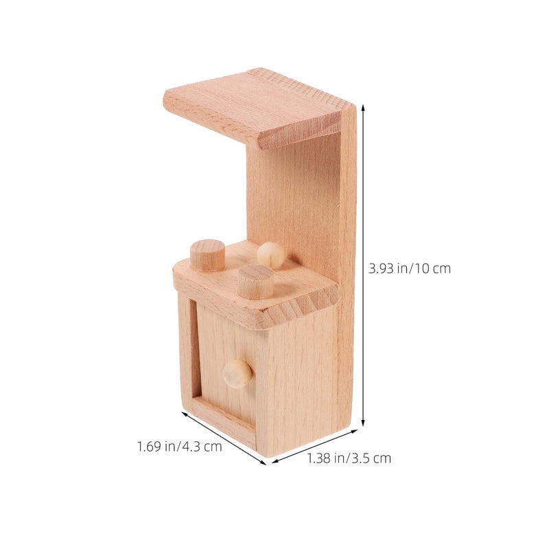 Miniature Doll House Kitchen Furniture Set Realistic Tiny Dollhouse Accessories Playset - Image 3