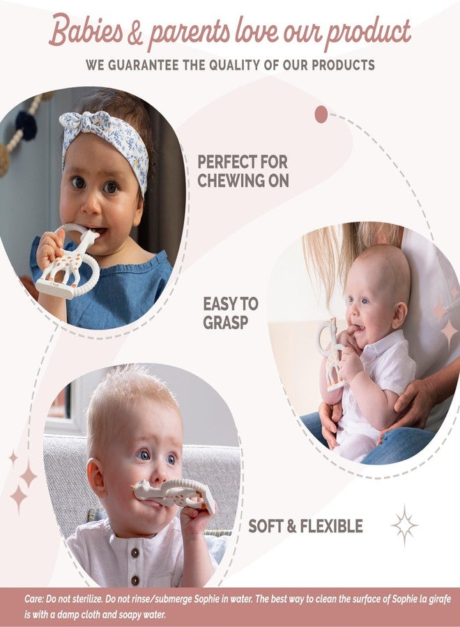 Sophie la girafe Teething Ring | Made from Natural Rubber | Designed for Teething Babies | Awaken All 5 Senses | Easy to Clean - Image 5