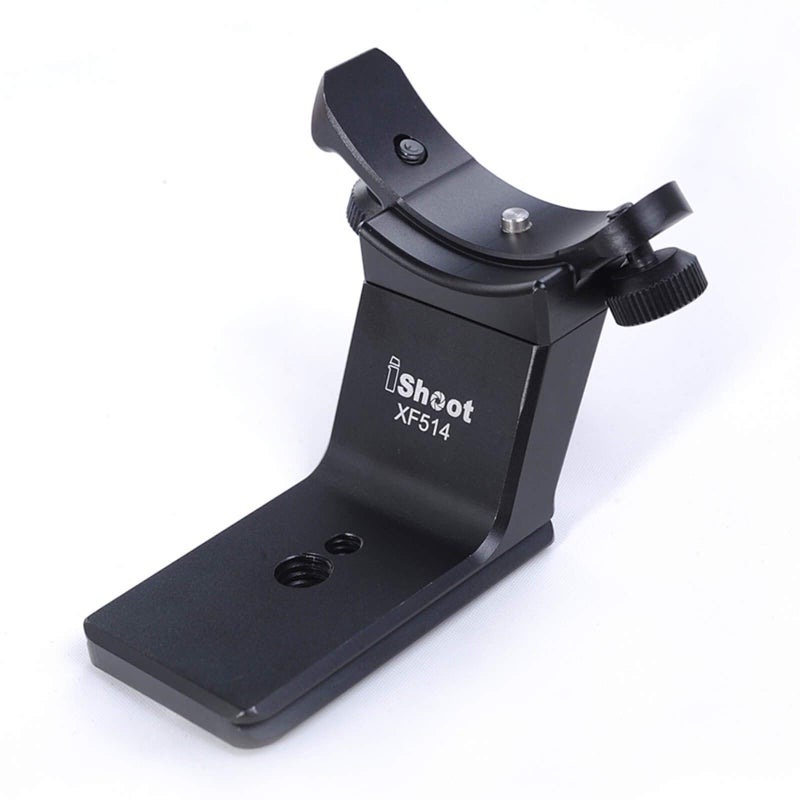 iShoot Metal Lens Collar Replacement Base Foot Stand Adapter for Fuji XF 50-140mm F2.8 R LM OIS WR Telephoto Lens Tripod Mount Ring-Bottom is Camera Quick Release Plate Feature - Image 1