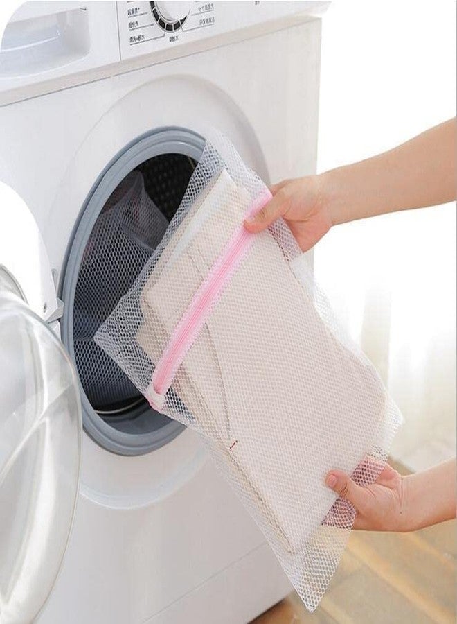 MARMIX 3 Pcs (S1/M1/L1) Mesh Laundry Washing Bags With Premium Rust Free Zipper, Storage Bag, Store Dirty Clothes, Washing Bags, Blouse, Bra, Hosiery, Lingerie, Stocking, Jeans (polyester) - Image 4