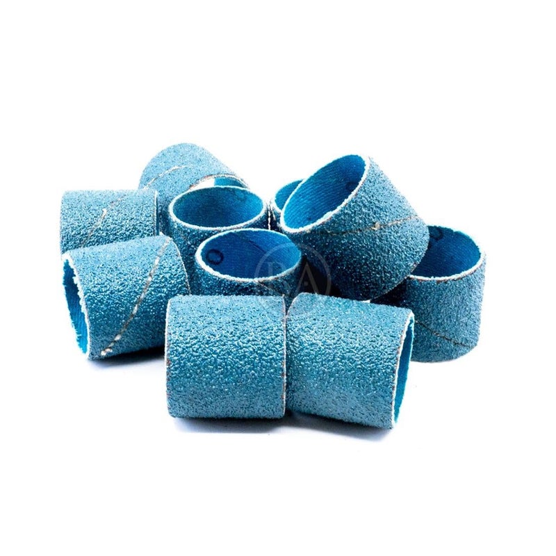 Benchmark Abrasives 1â€ x 1â€ Zirconia Sanding Bands, Spiral Bands Rotary Sander Attachment for Drill & Die Grinder, Metal Polishing Sanders for Woodworking - Sander Tool (10 Pack), 36 Grit - Image 1
