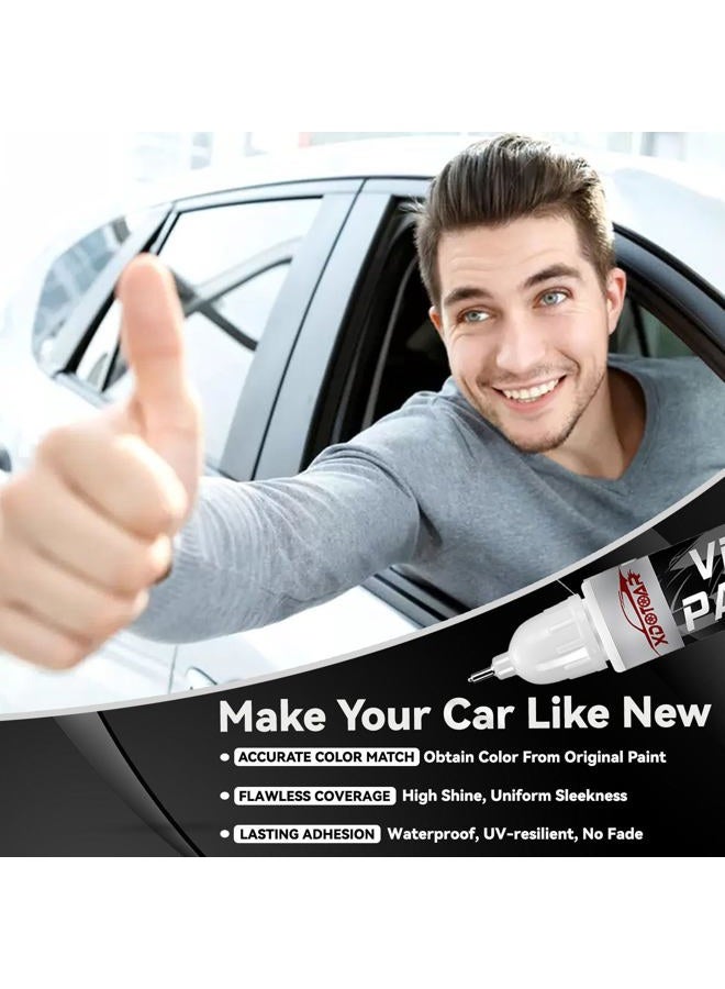 xdotoar White Car Paint Touch Up Pen, Color Accurate Touch Up Paint for Cars, Professional Automotive Paint Scratch Repair, Lasting Auto Scratch Remover, Quick Drying, Easy to Use, Safe and Non-toxic - Image 3