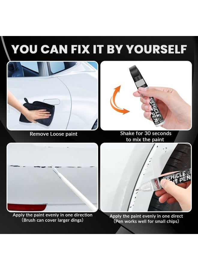 xdotoar White Car Paint Touch Up Pen, Color Accurate Touch Up Paint for Cars, Professional Automotive Paint Scratch Repair, Lasting Auto Scratch Remover, Quick Drying, Easy to Use, Safe and Non-toxic - Image 5
