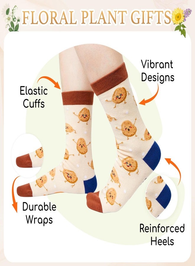 Happy Pop HAPPYPOP Potato Gifts for Adult - Funny Potato Socks, Christmas Food Foodie Gifts, Gift for Potatoes Lovers, Plant Socks - Image 2