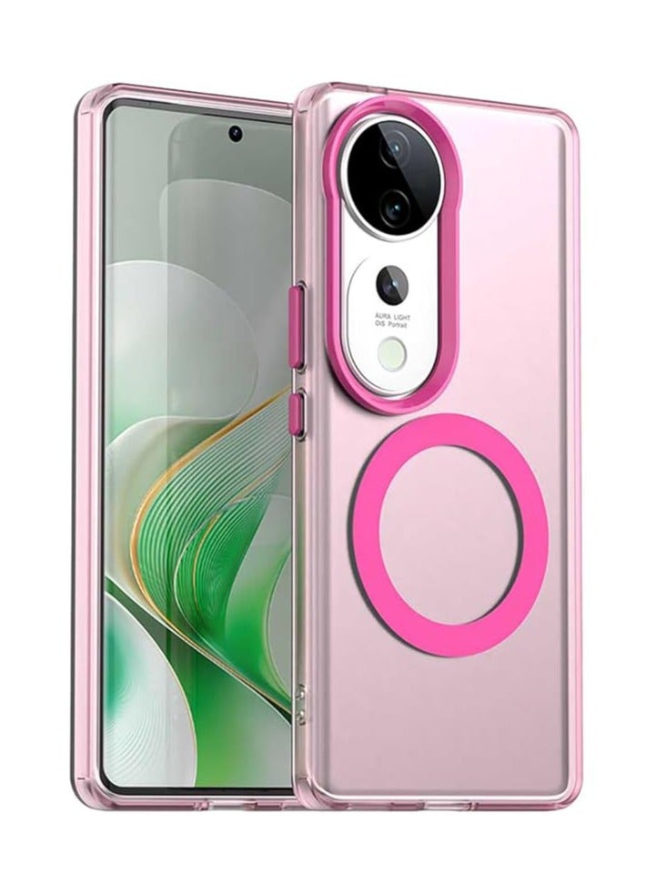 General Clear Case Compatible with VIVO V40 5G, Compatible with Mag-Safe, Shockproof High-Grade Protection, Yellowing Resistant, Magnetic Classic Hybrid Case  - Image 1