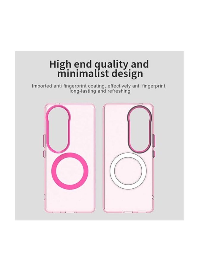 General Clear Case Compatible with VIVO V40 5G, Compatible with Mag-Safe, Shockproof High-Grade Protection, Yellowing Resistant, Magnetic Classic Hybrid Case  - Image 5