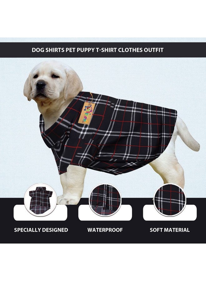 Western Era Super Soft Trendy Printed Shirt, Ultra Comfort Dog Apparel, Cotton Printed Breathable Basic Vest Dog Shirt, Lightweight Thin Shirt For Your Furies (Small - 14 Inch) (Black Check Print) - Image 4