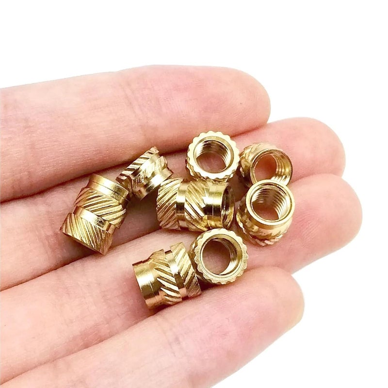 2sets Brass Copper Embedment Insert Nut Kit for Hot Heat Melt Injection 3D Print Twill Knurled Thread(M2 400pcs) - Image 5