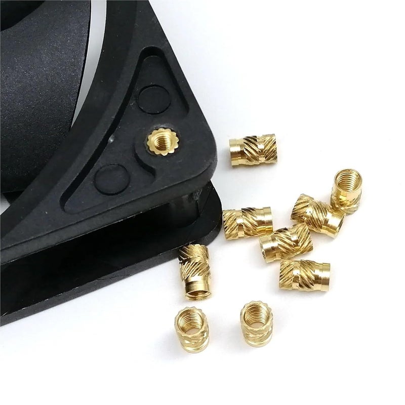 2sets Brass Copper Embedment Insert Nut Kit for Hot Heat Melt Injection 3D Print Twill Knurled Thread(M2 400pcs) - Image 4