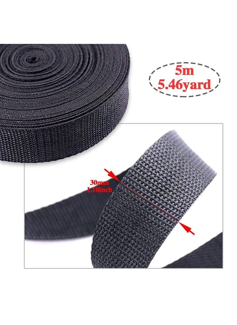 DIY Crafts Diy Crafts CTDIYHI47886 and Tri Glide Slides and D Rings With 1 Roll 5 Yards Nylon Webbing Straps 4roll Pack of 41 Design No 4 Pack of 41 Multicolor  - Image 5