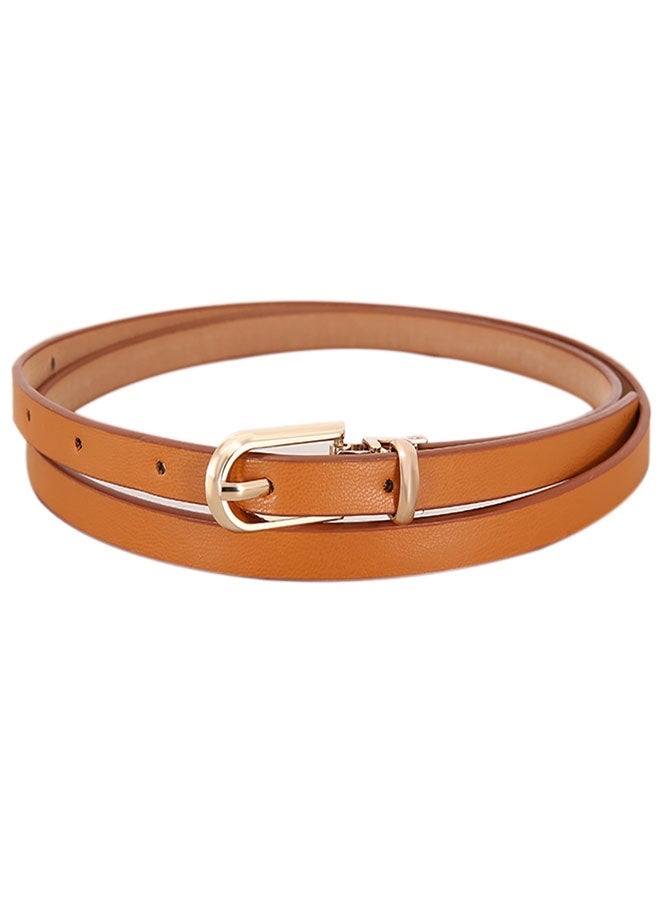 HAWAWA 4 Pack Women Skinny PU Leather Belts Slim Thin Belt for Dresses Jeans Pants Ladies Girls Small Waist Belt 1CM Width - Image 4