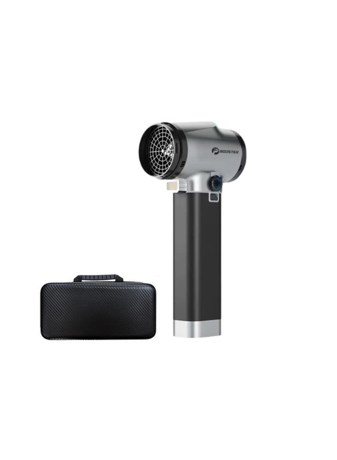 Booster مجفف وم blower هواء توربو لاسلكي – جهاز تنظيف محمول قابل لإعادة الشحن عالي السرعة للسيارات، المنزل، المكتب، والإلكترونيات مع تدفق هواء قابل للتعديل ووضع توربو - Image 1